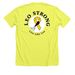 Live Like Leo&nbsp;, a Neon Yellow Premium Unisex Tee (back-view)
