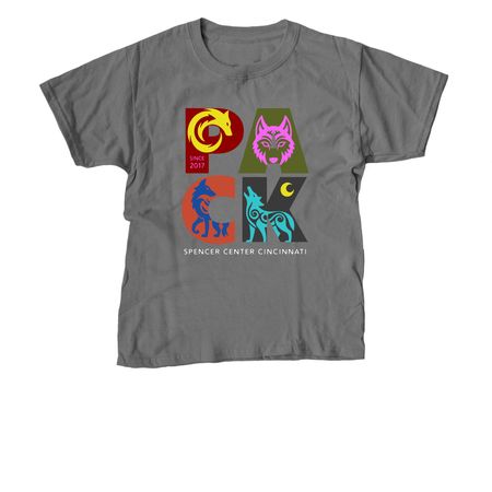 Spring Pack-a-Palooza Tees, a Charcoal Youth Unisex Tee