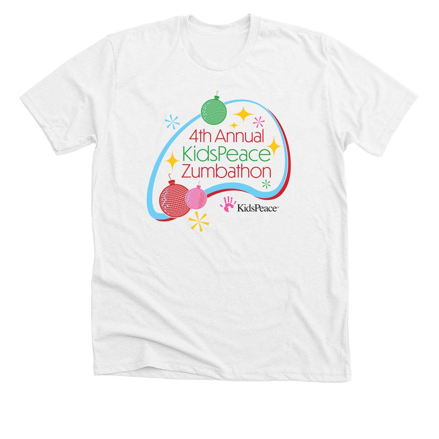 4th Annual KidsPeace Zumbathon, a Solid White Blend Premium Unisex Tee