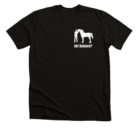 Got Balance?, a Solid Black Blend Premium Unisex Tee