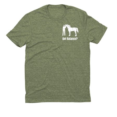 Got Balance?, a Olive You Green Allmade Eco Triblend Unisex Tee