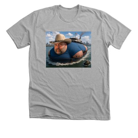 The B.O.A.T, a Athletic Heather Premium Unisex Tee