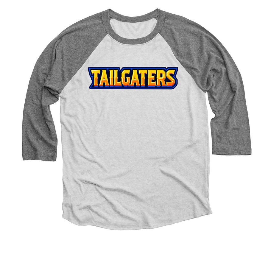 Texas Tailgaters Merch, a Premium Heather and Heather White 3/4 Sleeve Baseball Tee