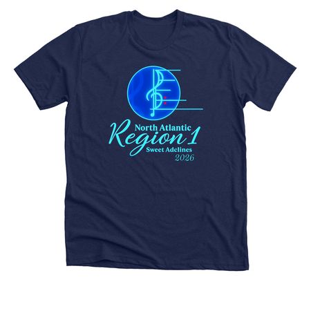 Region One Love, a Solid Navy Blend Premium Unisex Tee
