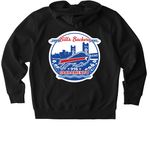 Shirts and Hoodies, a Black Stanley/Stella Unisex Cultivator 2.0 Zip Up Pullover Hoodie (back-view)