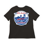 Shirts and Hoodies, a Black Women?s Relaxed Cotton Tee (back-view)