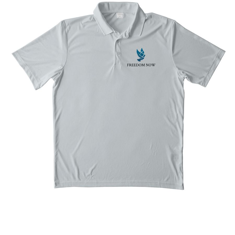 Freedom Now Polos and Quarter Zips, a Silver Unisex Performance Polo
