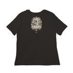 Home, a Black Women?s Relaxed Cotton Tee (back-view)