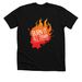BiAD-Flame Tees + Tanks, a Solid Black Blend Premium Unisex Tee