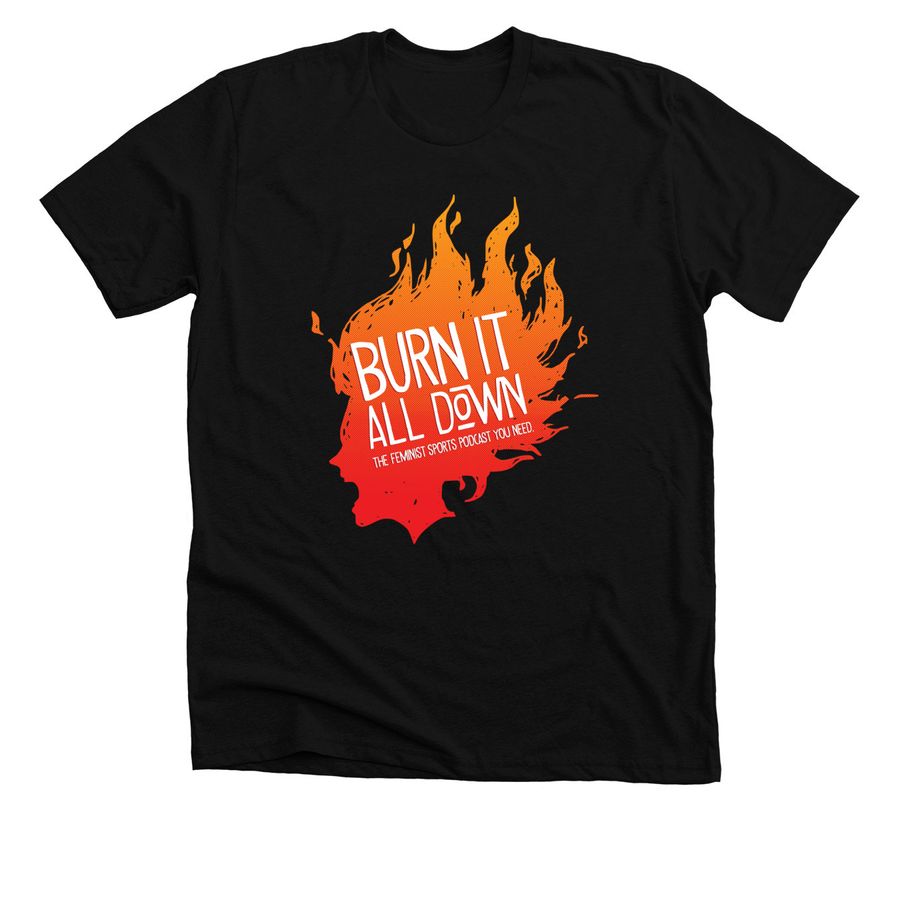 BiAD-Flame Tees + Tanks, a Solid Black Blend Premium Unisex Tee