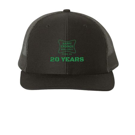 Trucker Snapbacks, a Black Printed Snapback Trucker Cap