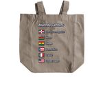 JTDM Recycled Tote Bag, a Pumice Recycled Cotton Tote Bag (back-view)