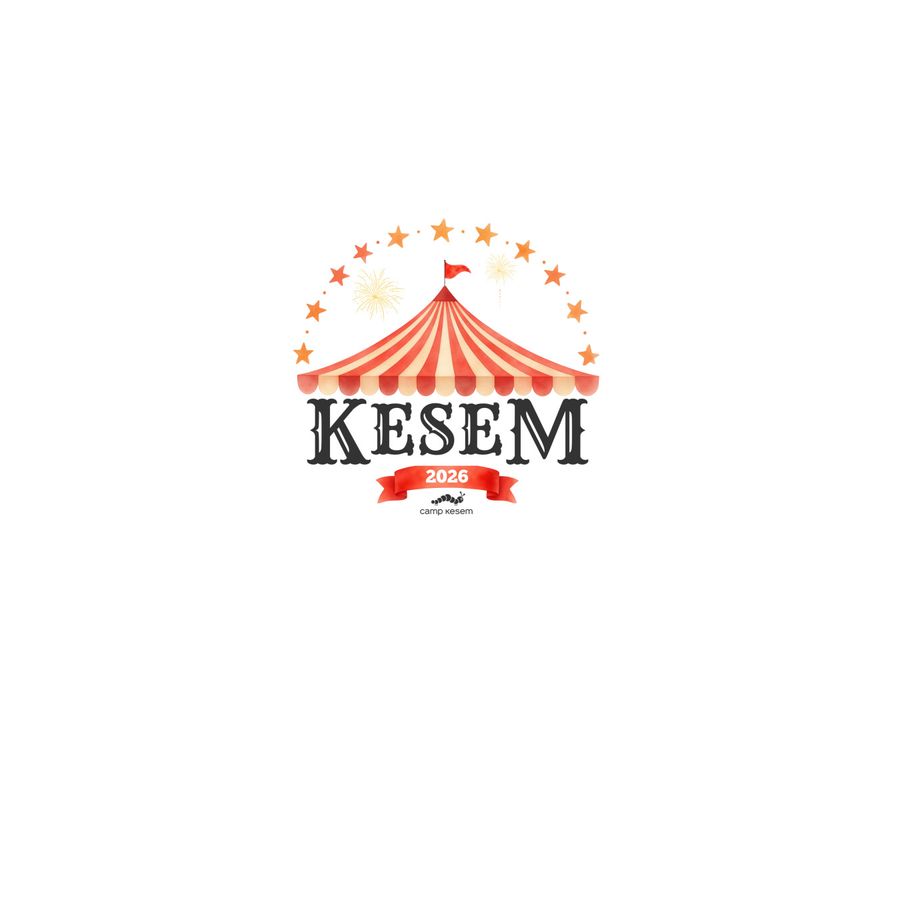 Kesem Circus Sticker, a White Kiss Cut Sticker