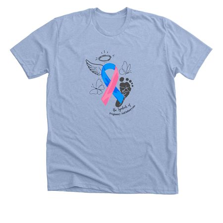 Symbols of PAIL, a Heather Baby Blue Premium Unisex Tee