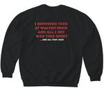 Tier 4, a Black Softstyle Crewneck Sweatshirt (back-view)