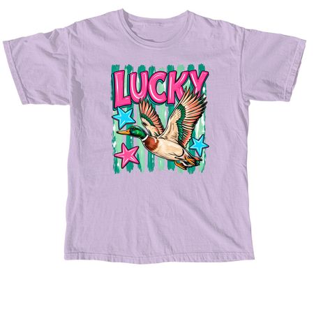lucky duck, a Orchid Comfort Colors Unisex Tee