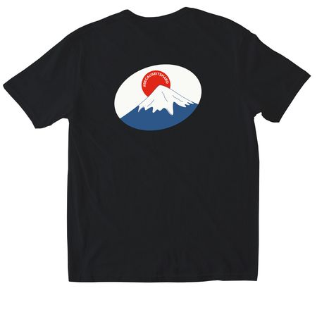 T-Shirt (Men?s), a Black Softstyle Cotton Tee (back-view)