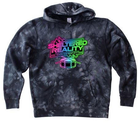 30th Anniversary Apparel 7&nbsp;, a Black Youth Tie Dye Pullover Hoodie