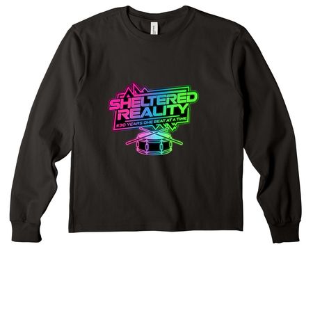 30th Anniversary Apparel 7&nbsp;, a Black Youth Heavyweight Long Sleeve Tee