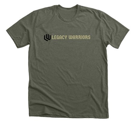 Tees - Green, a Heather Military Green Premium Unisex Tee