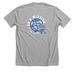 KCNA2 Epilepsy on a mission, a Athletic Heather Premium Unisex Tee (back-view)