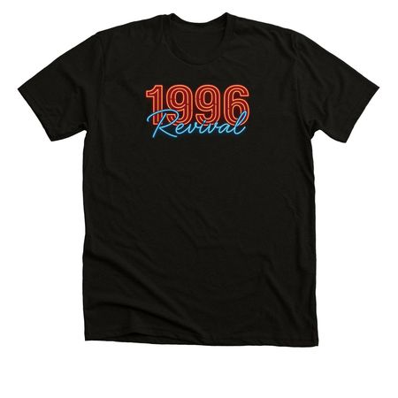1996 Revival, a Black Heather Premium Unisex Tee