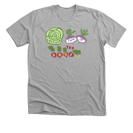 George Jones Farm Turnips the Beet!, a Athletic Heather Premium Unisex Tee