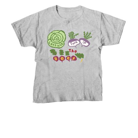 George Jones Farm Turnips the Beet!, a Sport Grey Youth Unisex Tee