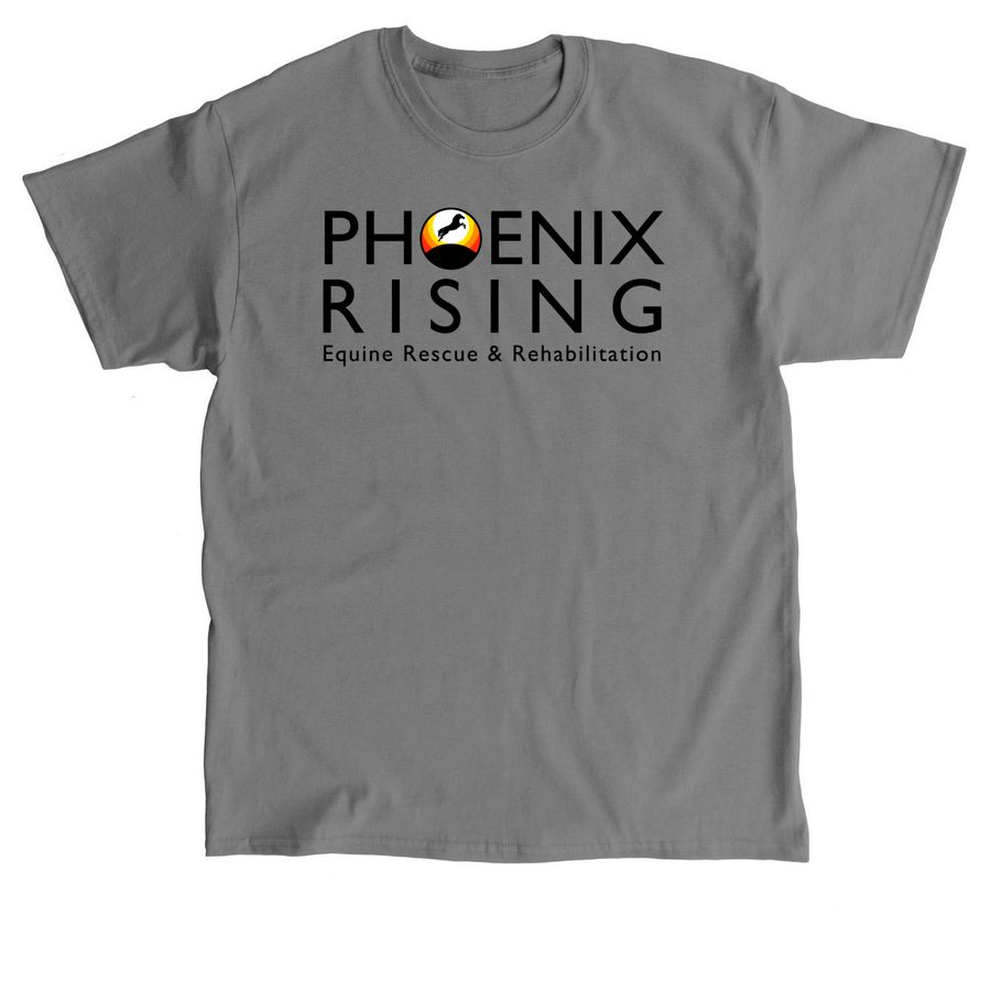 Phoenix Rising Equine Rescue Fashion Passion, a Charcoal Classic Unisex Tee