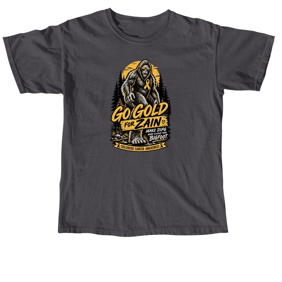 September is Childhood Cancer Awareness Month, a Graphite Comfort Colors Unisex Tee