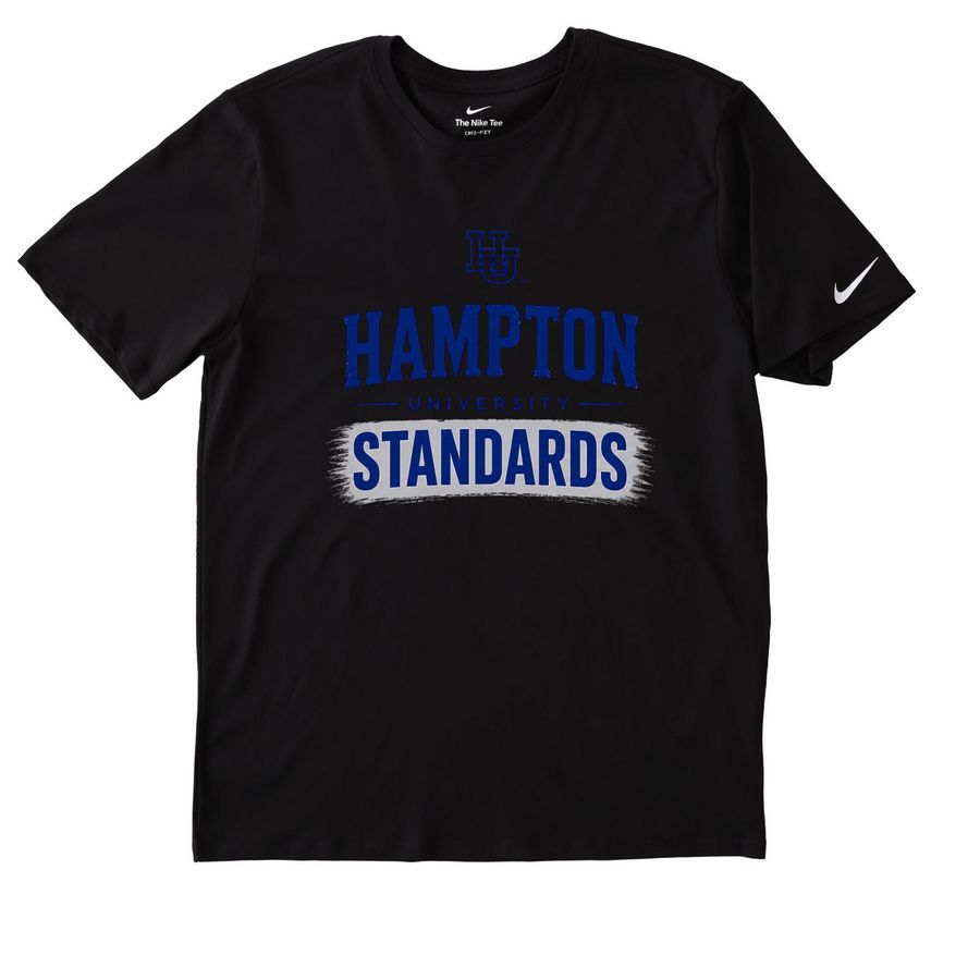 Hampton Standards, a Black Nike Dri-FIT Jersey Blend Performance Tee