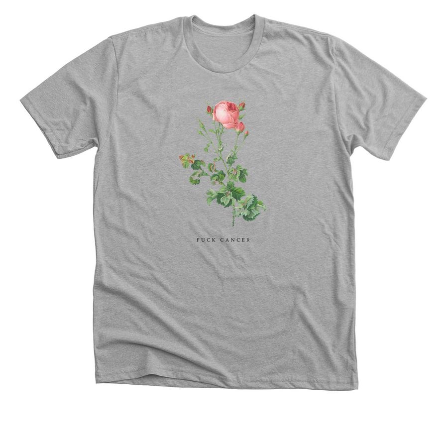 F*ck Cancer (light colors), a Athletic Heather Premium Unisex Tee