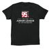 JLSP 95th Celebration: White Logo, a Vintage Black Premium Cotton Tee