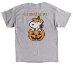 Spooky Snoopy, a Sport Grey Classic Unisex Tee (back-view)