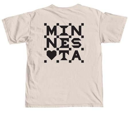 MN Quilt Tee, a Ivory Comfort Colors Unisex Tee (back-view)
