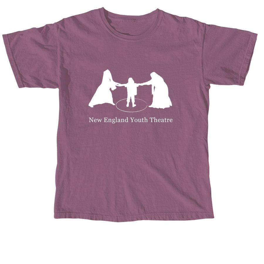 The Circle Tee - New England Youth Theatre, a Berry Comfort Colors Unisex Tee