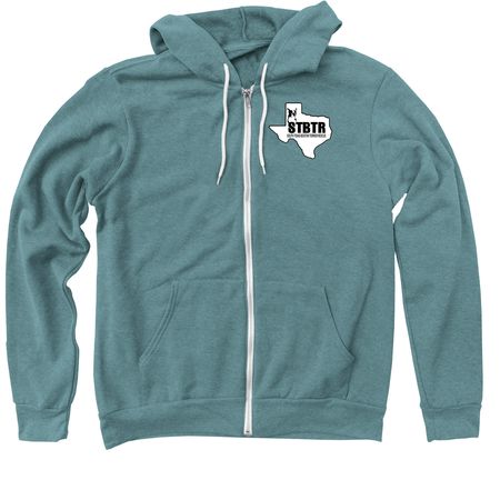 STBTR- zip-up hoodies, a Heather Deep Teal Zip Up Hoodie