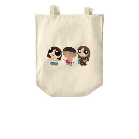 POWWOW GIRLIES Tote Bags, a Natural Over-the-Shoulder Shopping Tote Bag