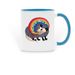 Fierce Ally Mug, a Light Blue Two-Tone Ceramic Mug
