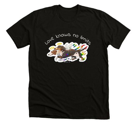Love Knows No Limits: Clio and Thalia&nbsp;, a Black Heather Premium Unisex Tee