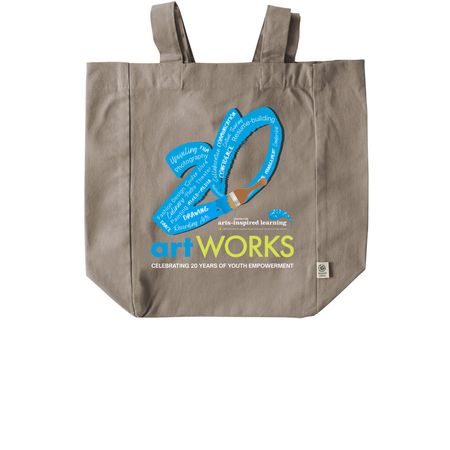 ArtWorks 20th Anniversary Tote, a Pumice Recycled Cotton Tote Bag