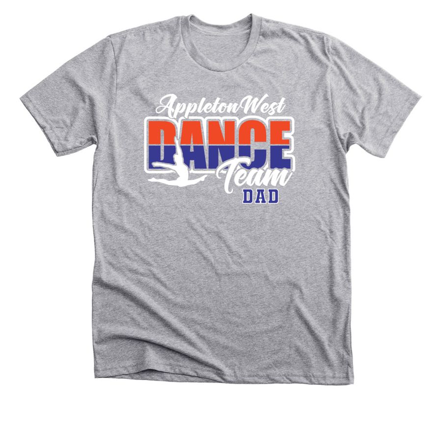 AW Dance - Spirit Dance DAD, a Athletic Heather Premium Unisex Tee