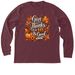 Give Thanks&nbsp;, a Heather Maroon Premium Long Sleeve Tee