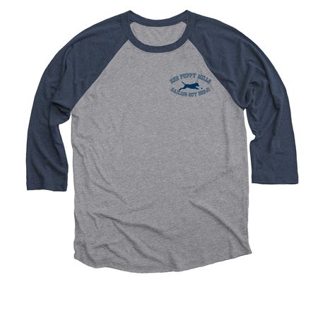 15th Birthday Jersey, a Vintage Navy and Premium Heather 3/4 Sleeve Baseball Tee