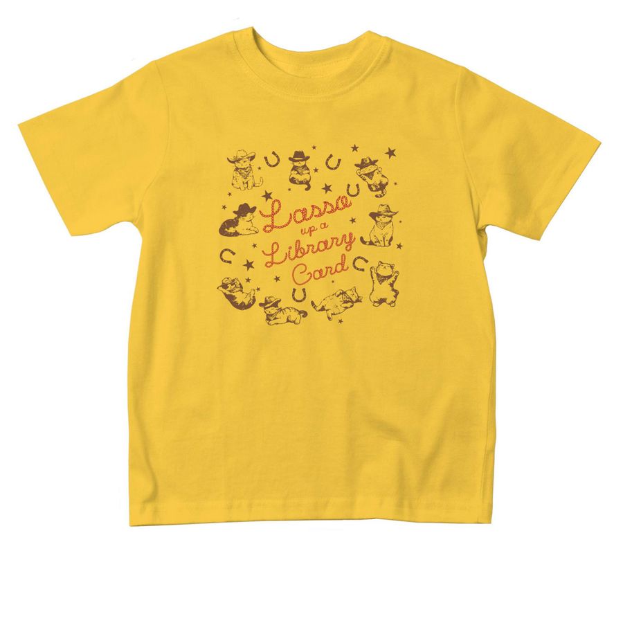 Lasso up a Library Card (Toddler), a Yellow Toddler Tee