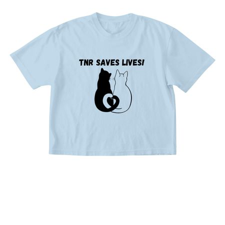 TNR Saves Lives!, a Chambray Comfort Colors Boxy Tee