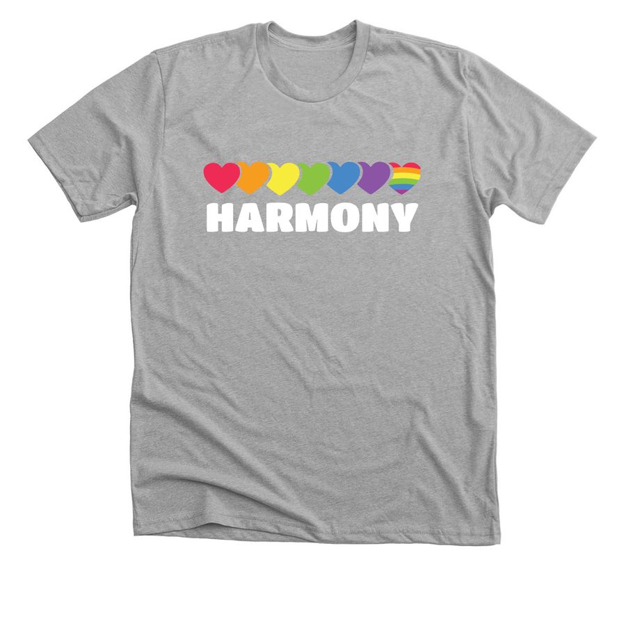 Harmony Pride, a Athletic Heather Premium Unisex Tee