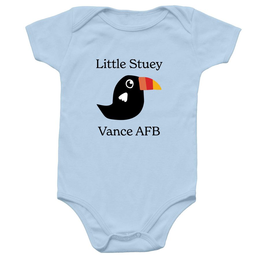 Little Stuey - Onesie, a Light Blue Infant Onesie