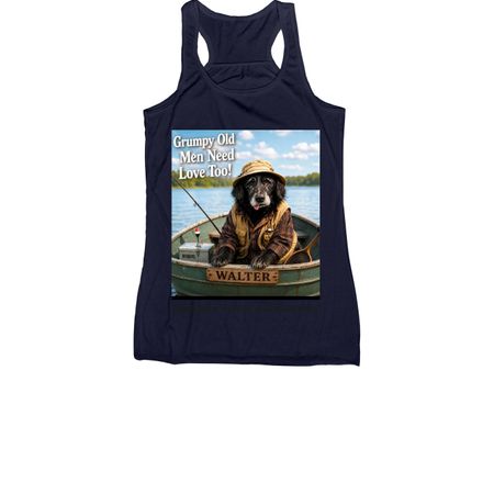 Because Walter Matters!, a Navy Women's Racerback