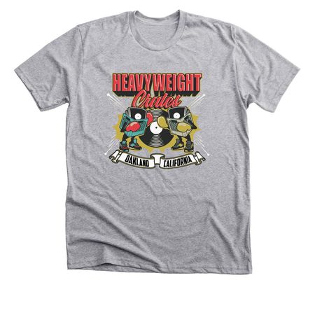 FULL COLOR HWC LOGO, a Athletic Heather Premium Unisex Tee